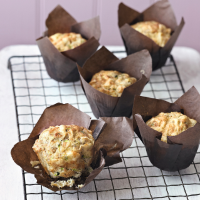 Courgette and gruyère muffins